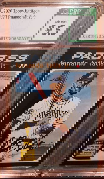 2020 Topps Heritage #437 Fernando Tatis Jr. CSG 9.5 GEM MINT