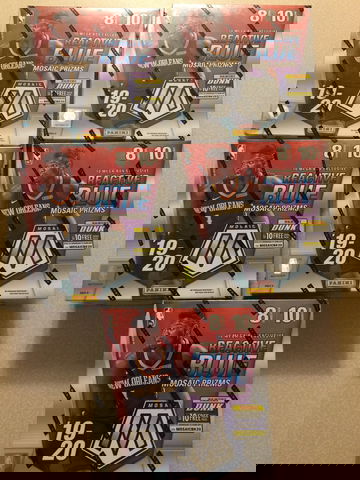 2019-20 mosaic mega (5) box lot