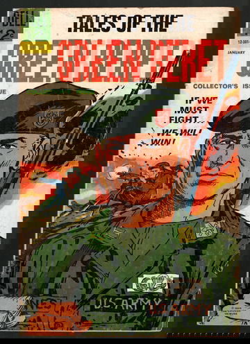 !967 Dell Comics #1 Tales Of The Green Beret VG Condition