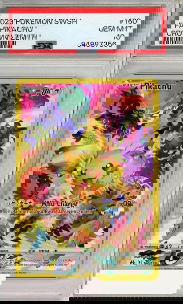 2023 POKEMON SWSH CROWN ZENITH FA PIKACHU #160 PSA 10 GEM MT